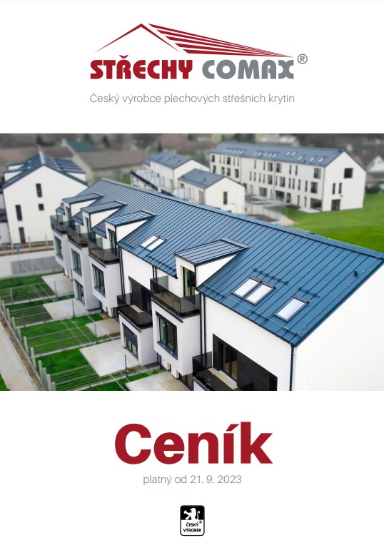 Ceník Střechy Comax