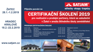 SATJAM Certifikační školení 2019