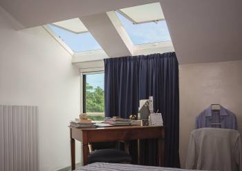 Výsuvně kyvné střešní okno – interiér