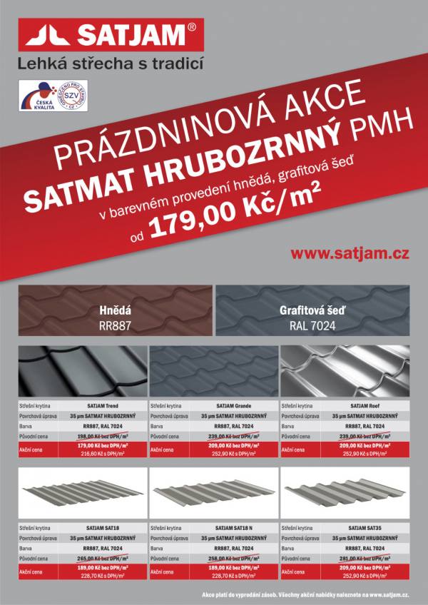 Leták k prázdninové akci Satjam Satmat