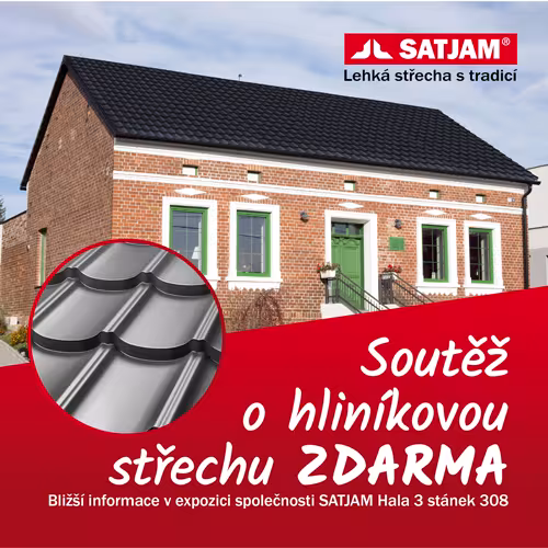 Banner k soutěži Satjam Střechy Praha