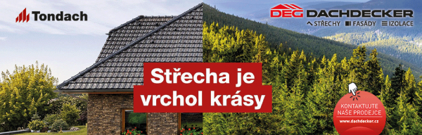 Střecha je vrchol krásy banner Tondach