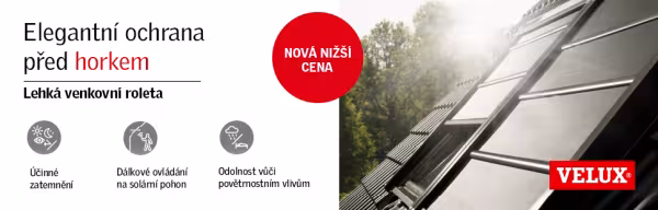 Banner lehká venkovní roleta VELUX