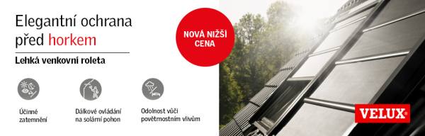 Banner lehká venkovní roleta VELUX