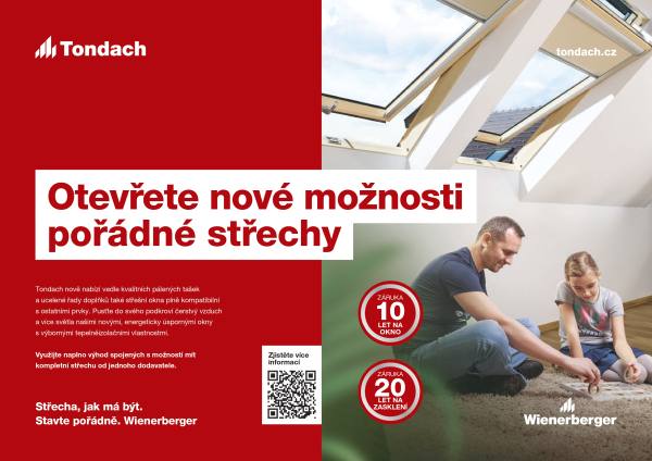 Tondach střešní okna banner