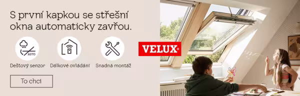 Banner Velux dálkově ovládané střešní okno