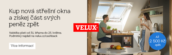 Velux banner cashback jaro 2026